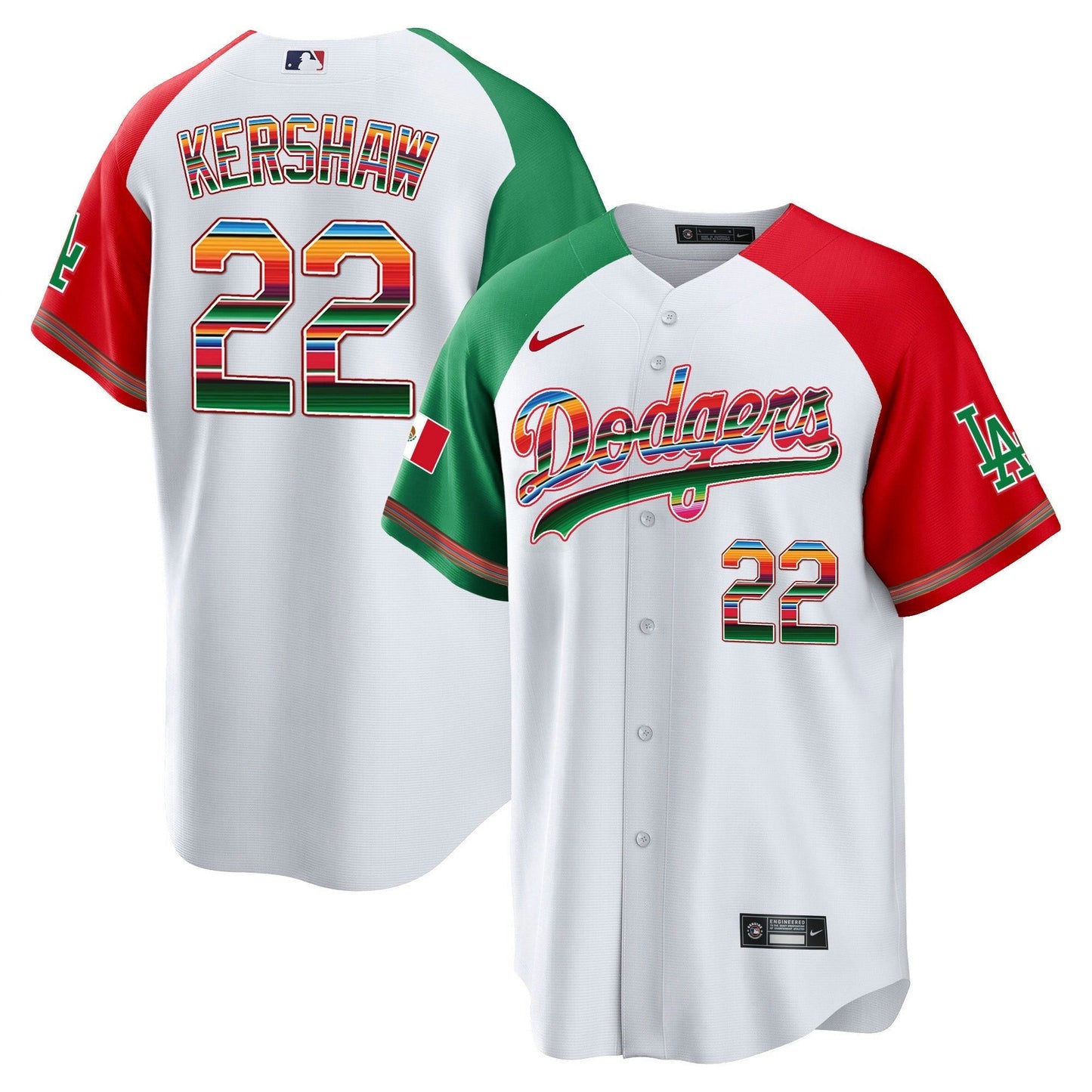 Camisa MLB Clayton Kershaw Mexico Cool Base Limited Jersey