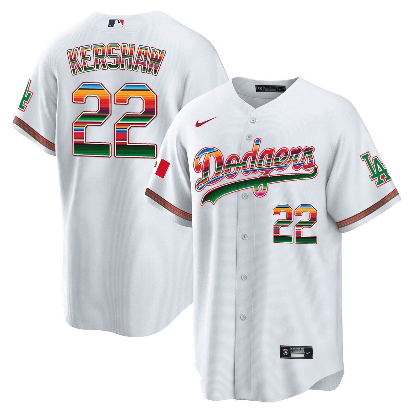 Camisa MLB Clayton Kershaw Mexico Cool Base Limited Jersey