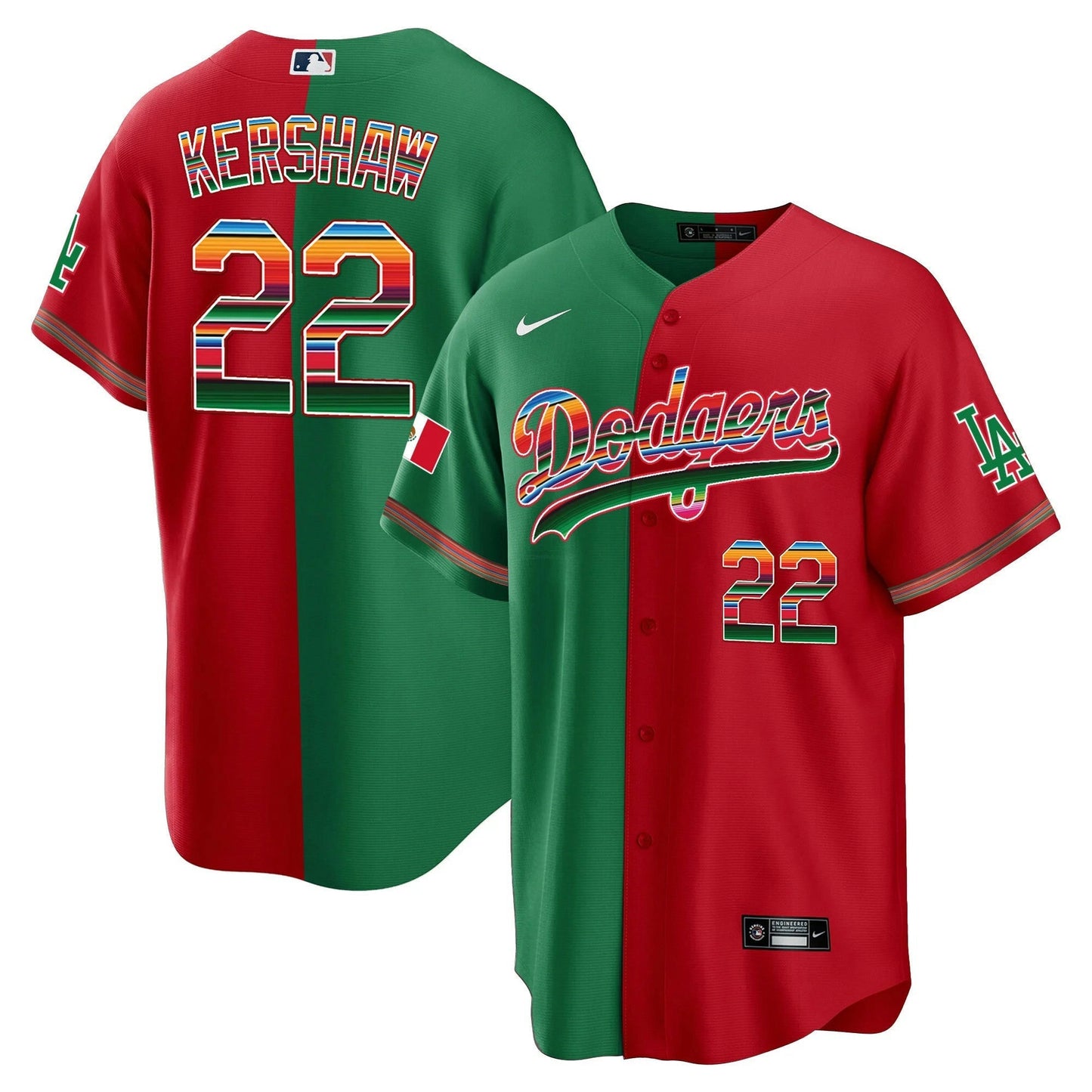 Camisa MLB Clayton Kershaw Mexico Cool Base Limited Jersey