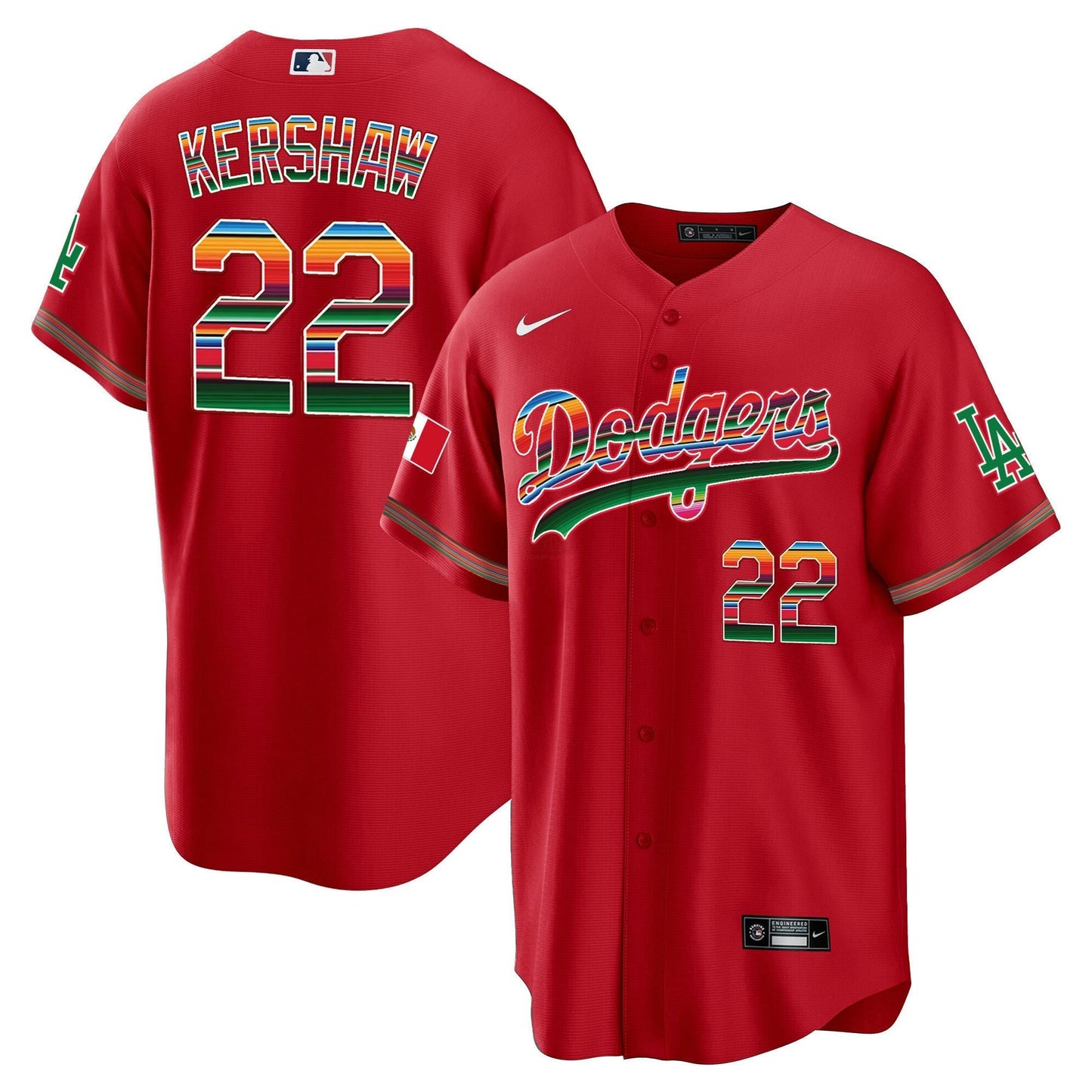 Camisa MLB Clayton Kershaw Mexico Cool Base Limited Jersey