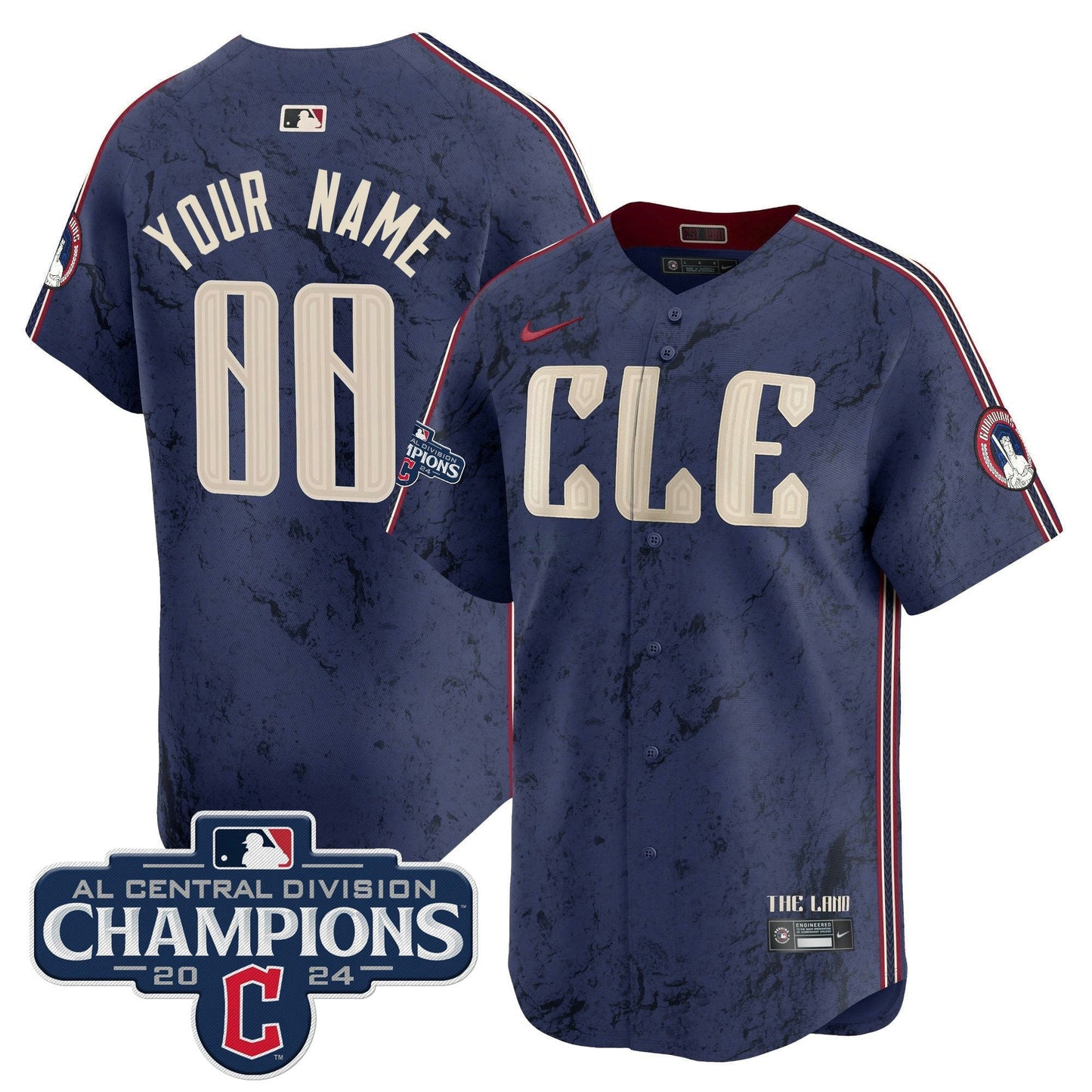 Camisa MLB Cleveland 2024 AL Central Division Champions Vapor Premier Limited Jersey