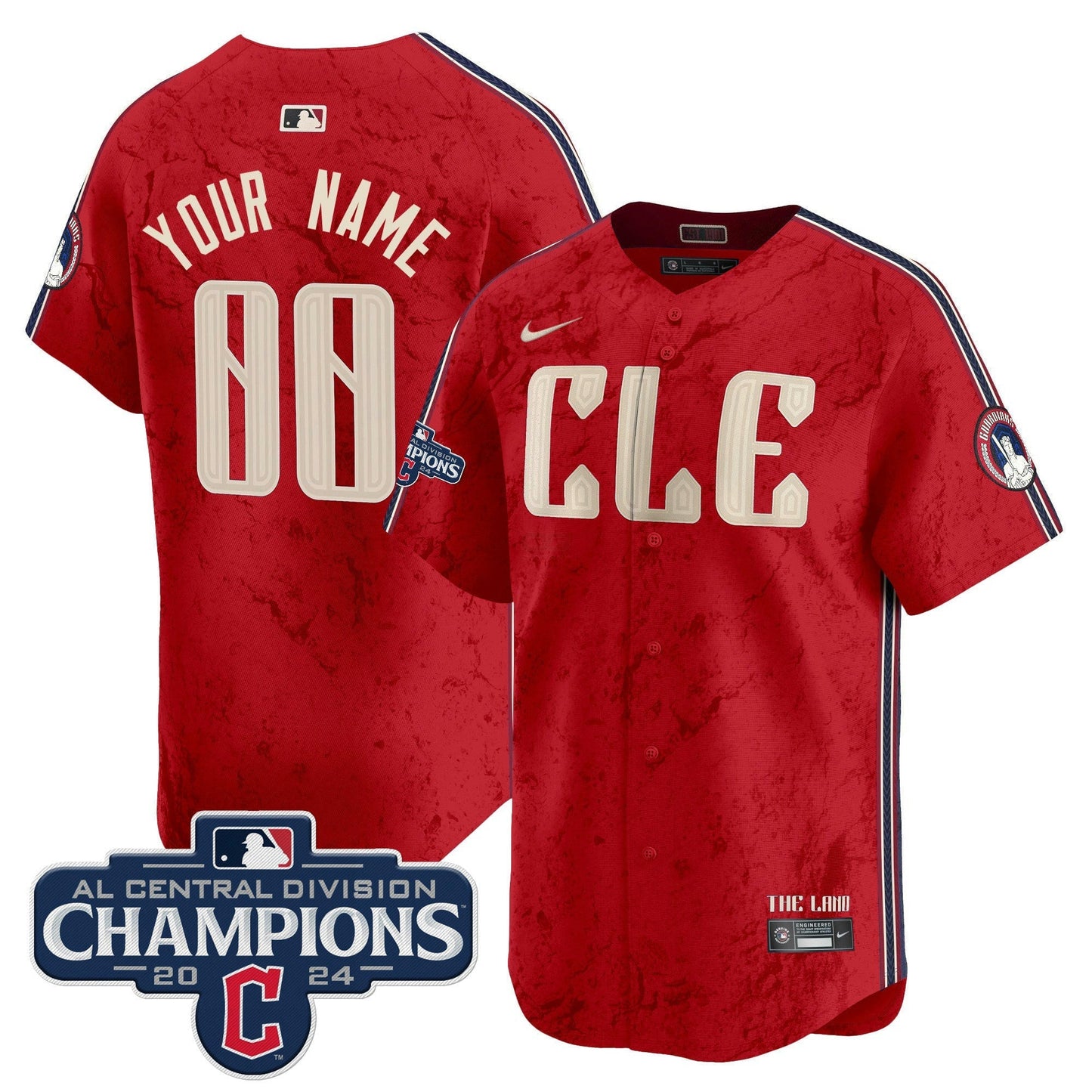 Camisa MLB Cleveland 2024 AL Central Division Champions Vapor Premier Limited Jersey