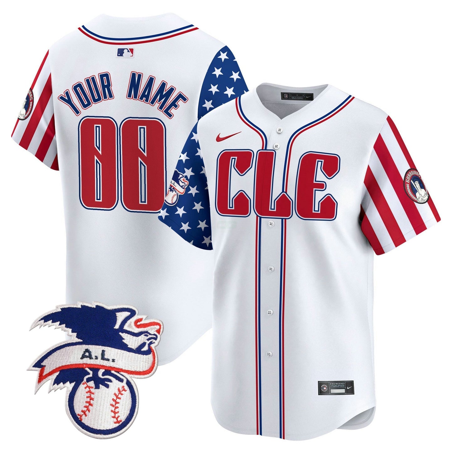 Camisa MLB Cleveland 2024 Fourth of July Vapor Premier Limited Jersey