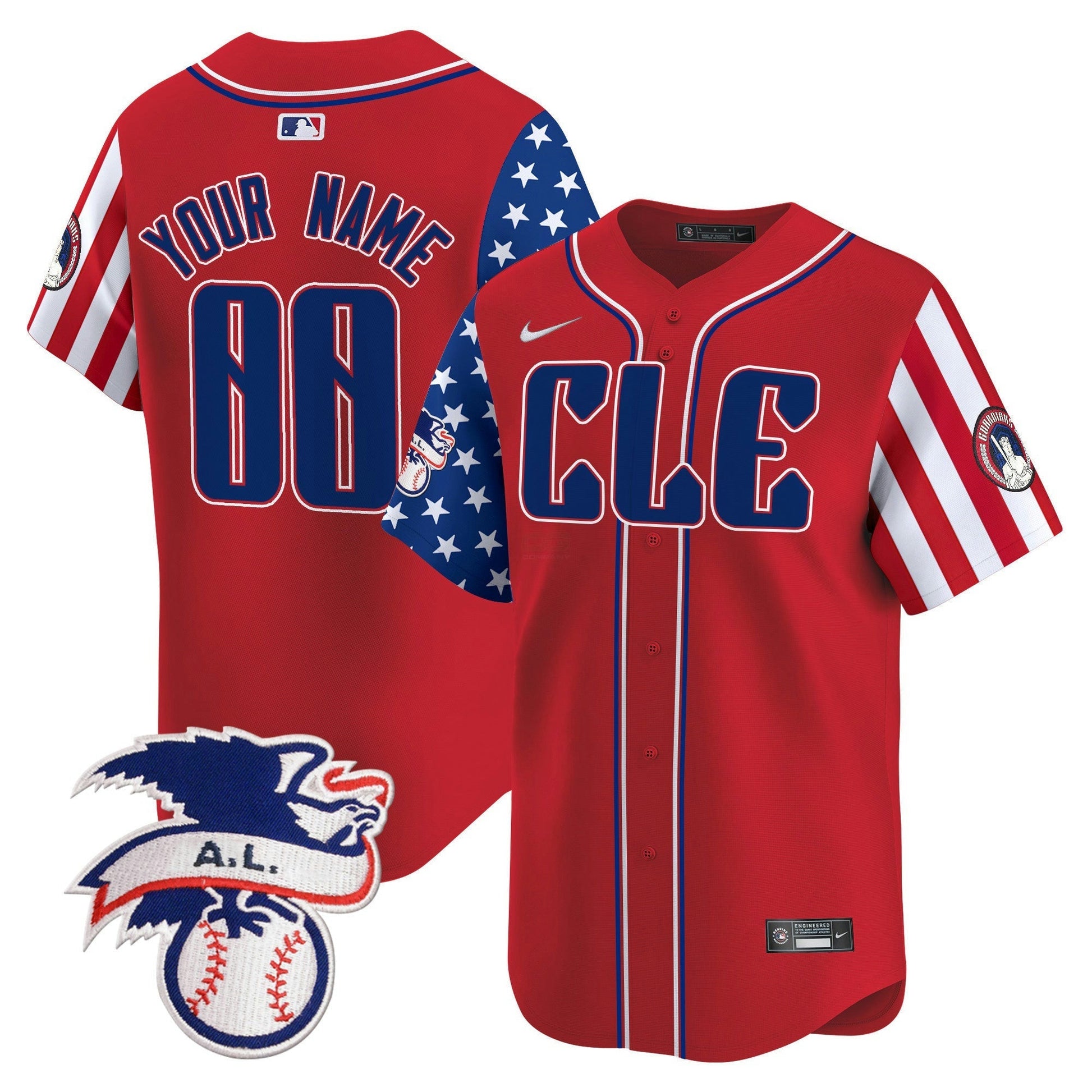 Camisa MLB Cleveland 2024 Fourth of July Vapor Premier Limited Jersey