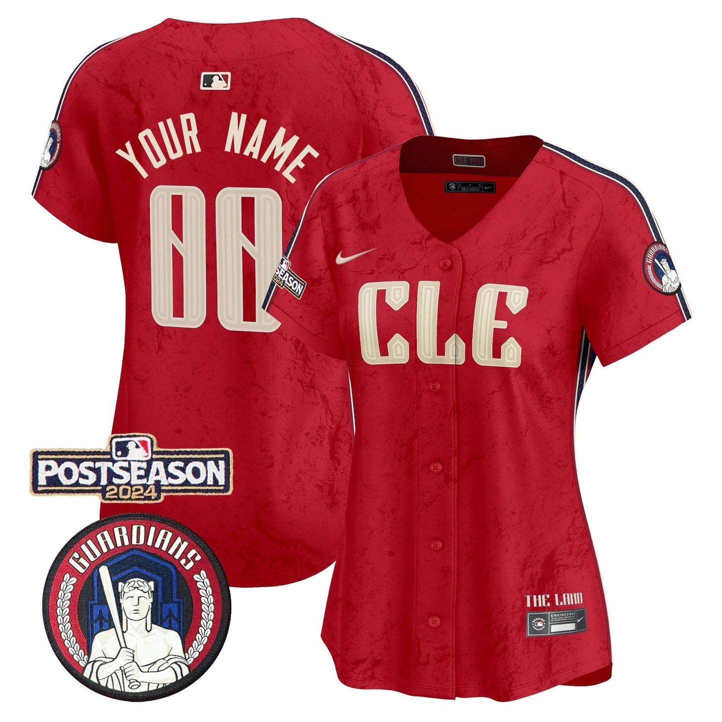 Camisa MLB Cleveland 2024 Postseason Patch City Connect Vapor Premier Limited Jersey
