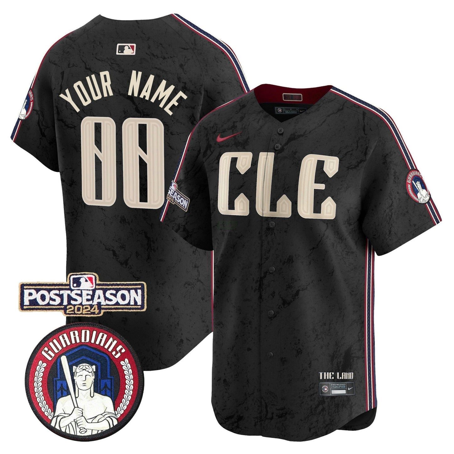 Camisa MLB Cleveland 2024 Postseason Patch City Connect Vapor Premier Limited Jersey