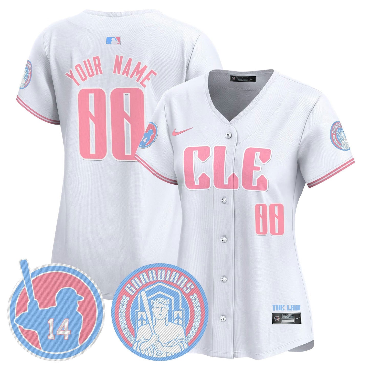 Camisa MLB Cleveland Bubblegum Pink Vapor Premier Limited Jersey