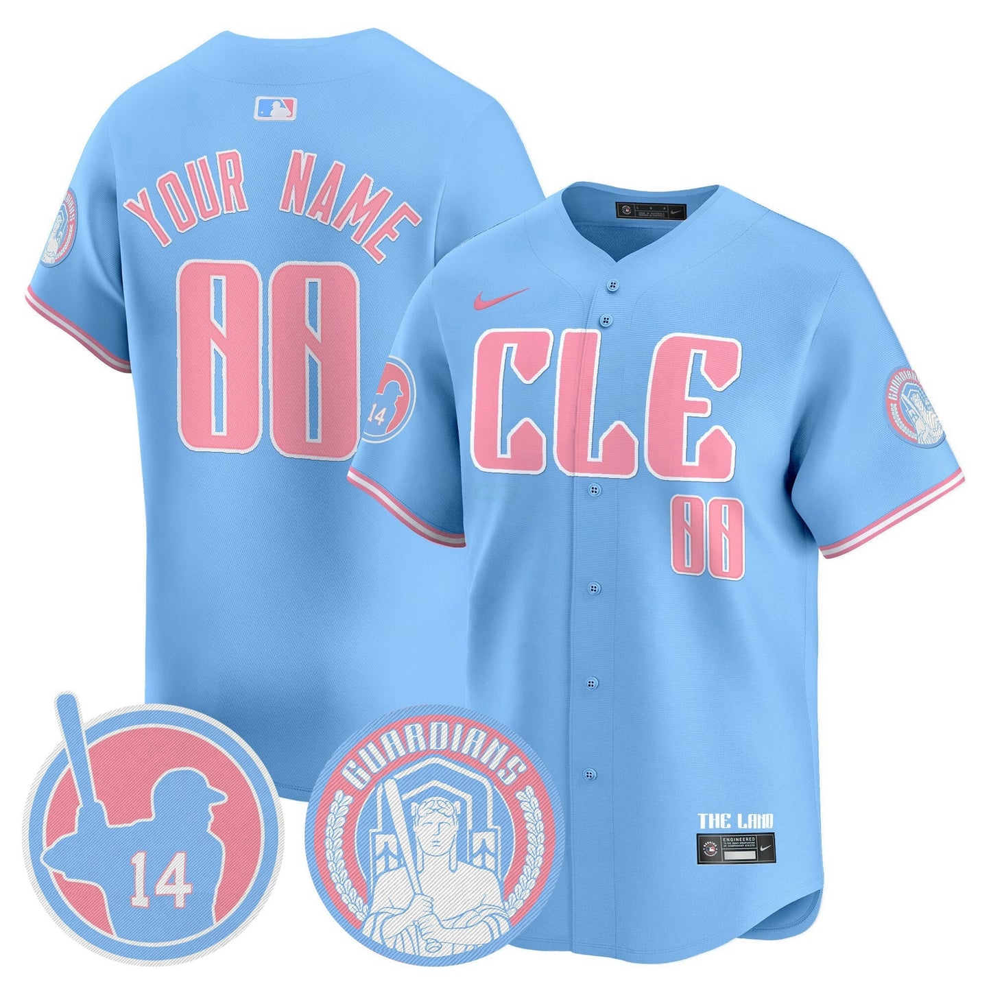 Camisa MLB Cleveland Bubblegum Pink Vapor Premier Limited Jersey