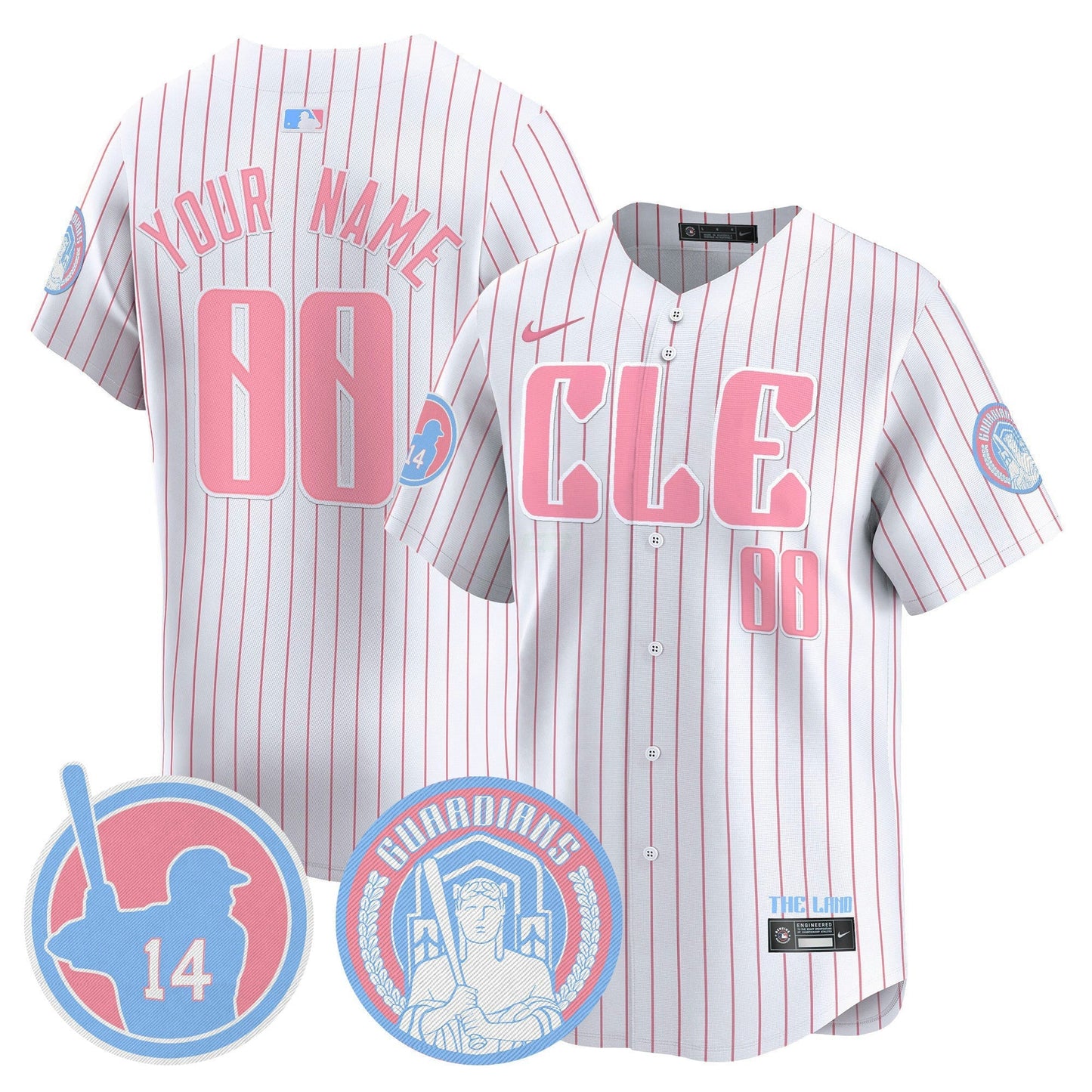 Camisa MLB Cleveland Bubblegum Pink Vapor Premier Limited Jersey