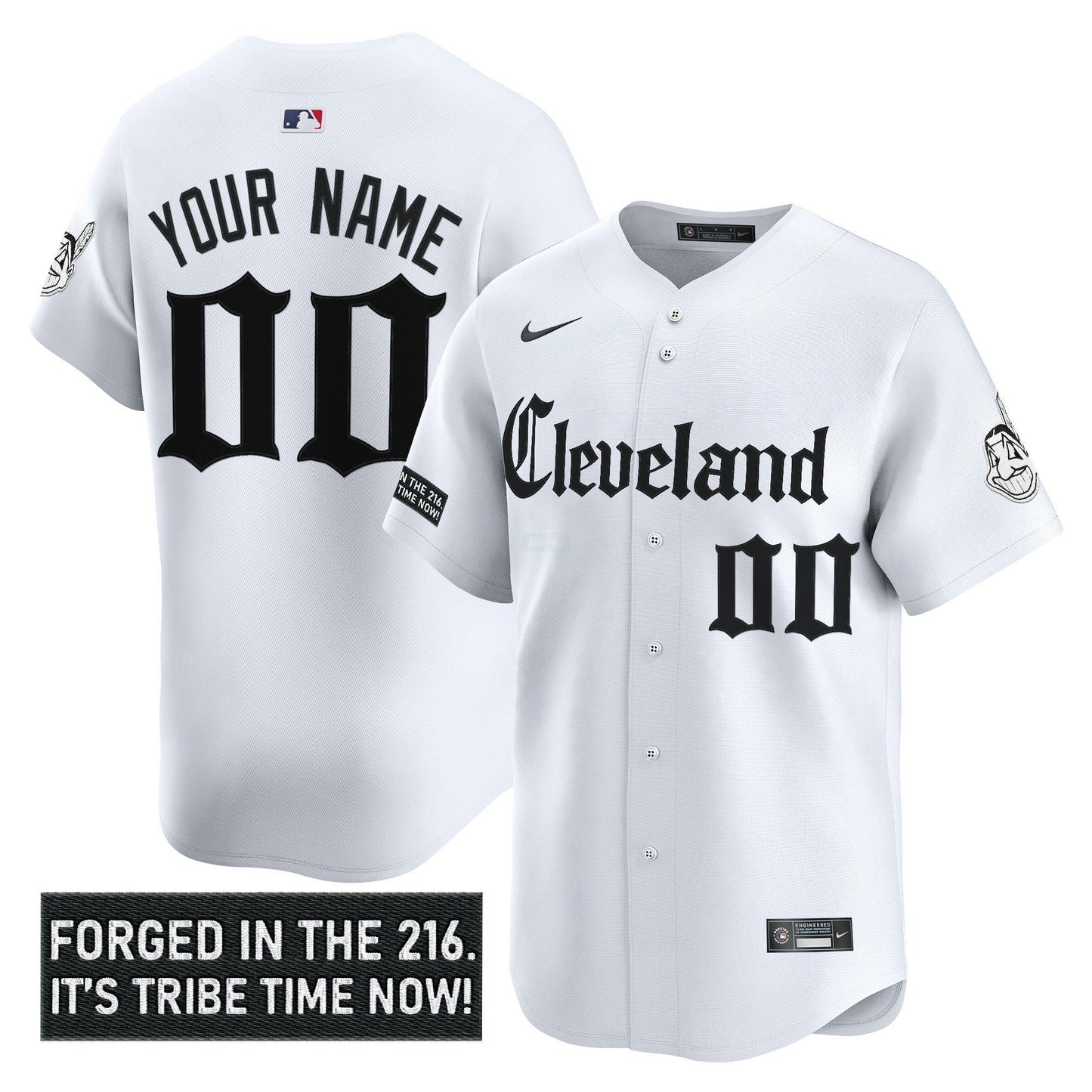 Camisa MLB Cleveland Indians ‘Gothic Iron Edition’ Vapor Premier Limited Jersey