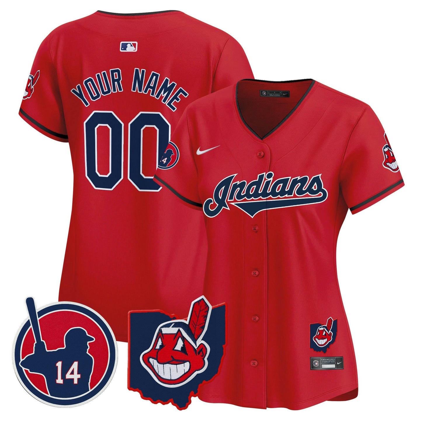Camisa MLB Cleveland Indians Larry Doby Patch Vapor Premier Limited Jersey