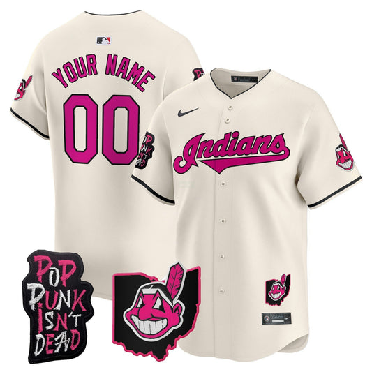 Camisa MLB Cleveland Indians MGK Patch Vapor Premier Limited Jersey