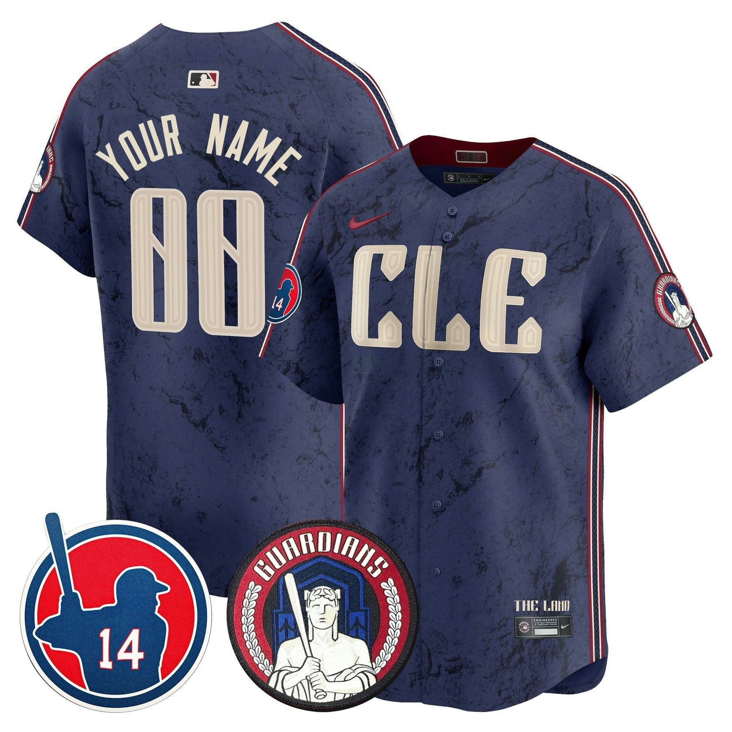 Camisa MLB Cleveland Larry Doby Patch City Connect Vapor Premier Limited Jersey