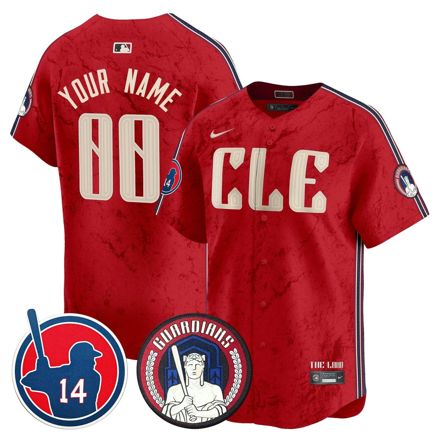 Camisa MLB Cleveland Larry Doby Patch City Connect Vapor Premier Limited Jersey