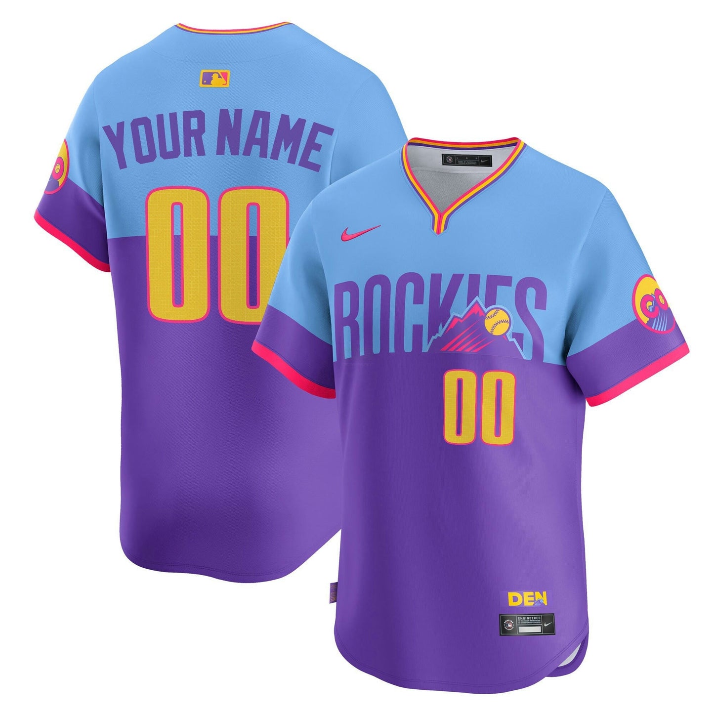 Camisa MLB Colorado 2025 City Connect Vapor Premier Limited Jersey – Stitched - Roxa