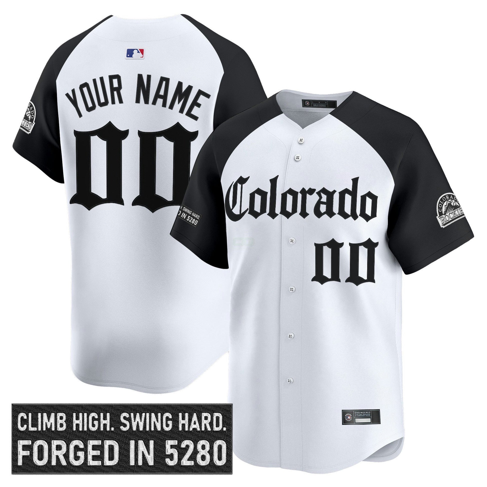 Camisa MLB Colorado ‘Gothic Mile High Shadows Edition’ Vapor Premier Limited Jersey