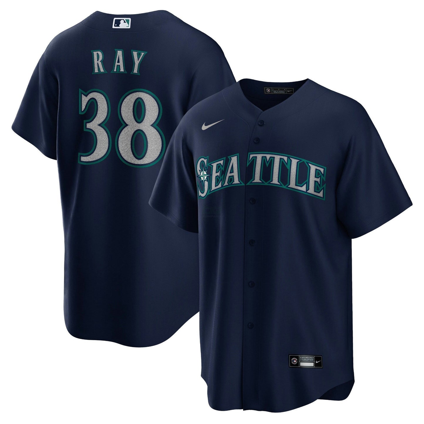 Camisa MLB Seattle Mariners Cool Base Jersey Azul Marinho
