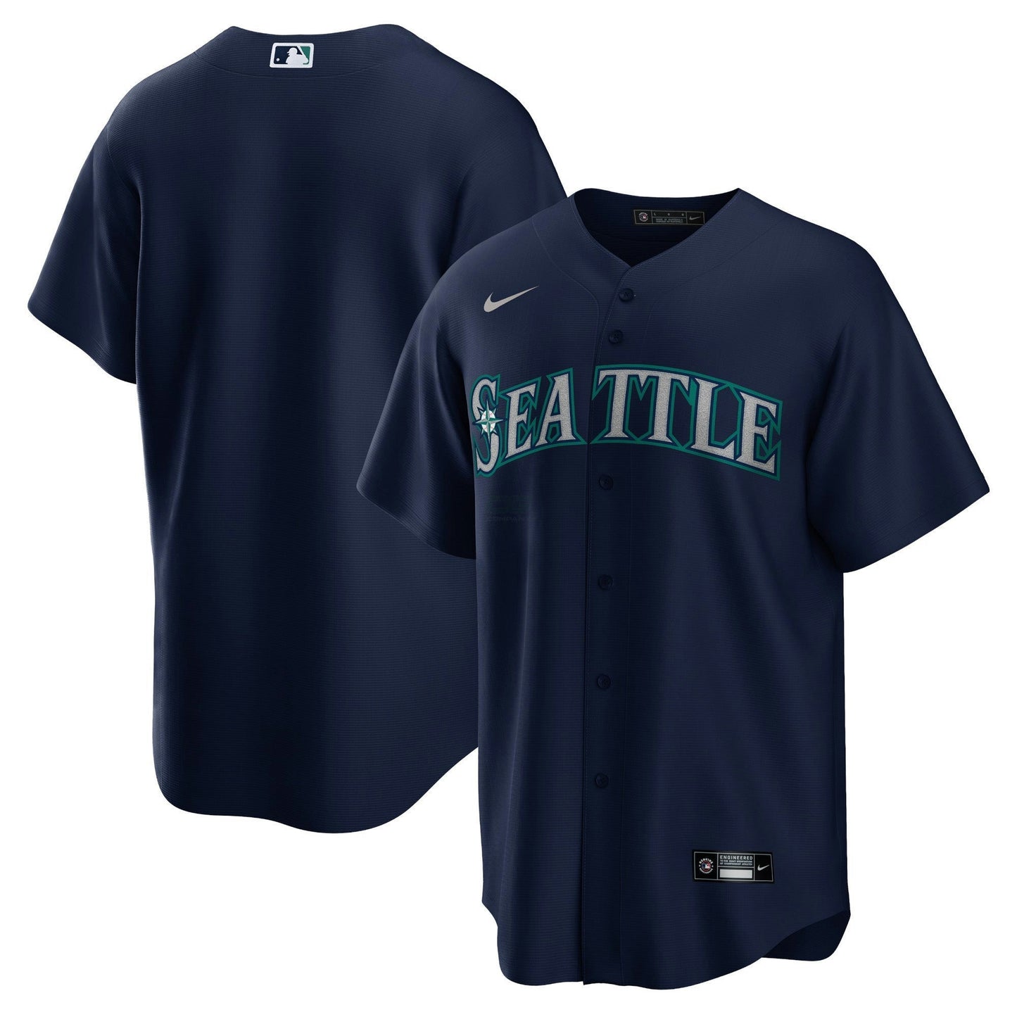 Camisa MLB Seattle Mariners Cool Base Jersey Azul Marinho