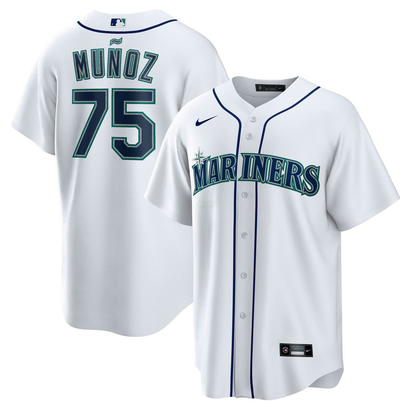 Camisa MLB Seattle Mariners Cool Base Jersey Branca