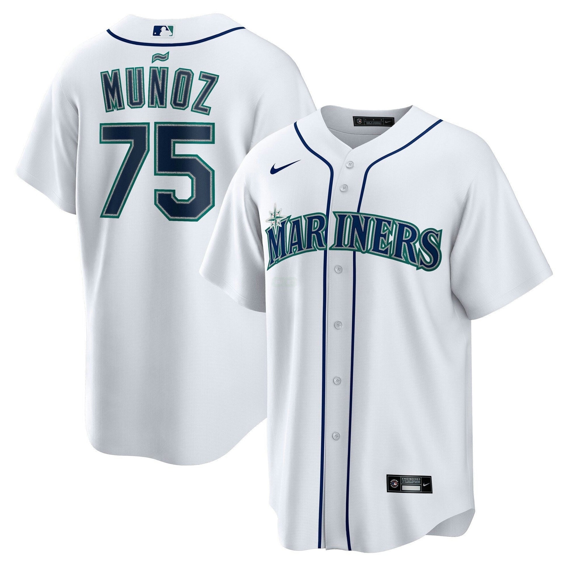 Camisa MLB Seattle Mariners Cool Base Jersey Branca