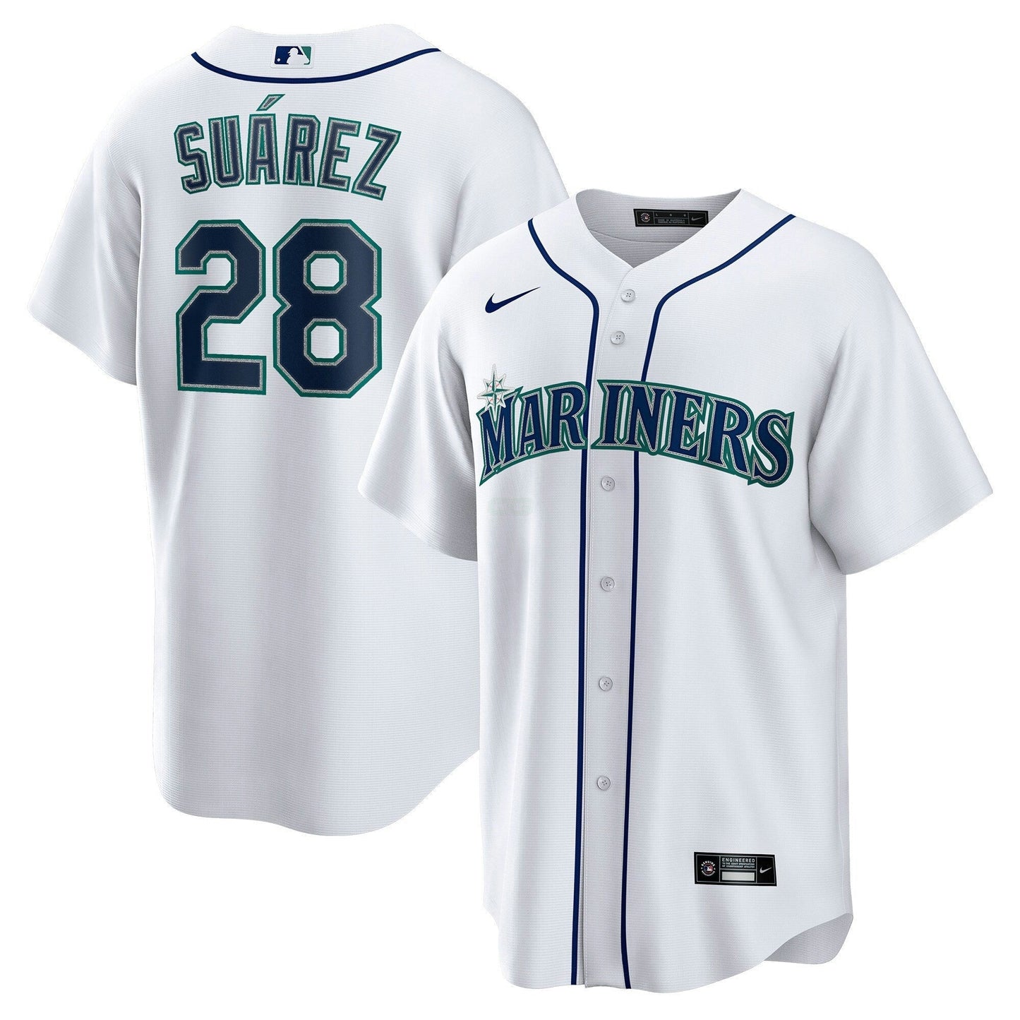 Camisa MLB Seattle Mariners Cool Base Jersey Branca