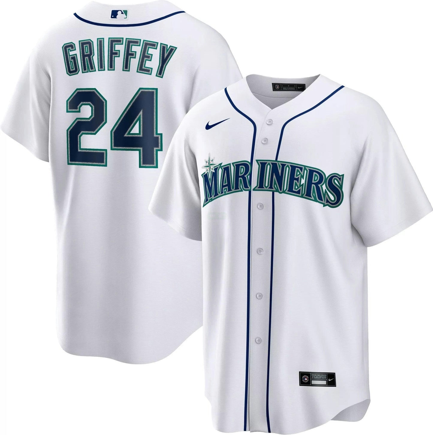 Camisa MLB Seattle Mariners Cool Base Jersey Branca