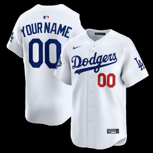 Camisa MLB Los Angeles Dodgers Custom LA Jersey - Branca