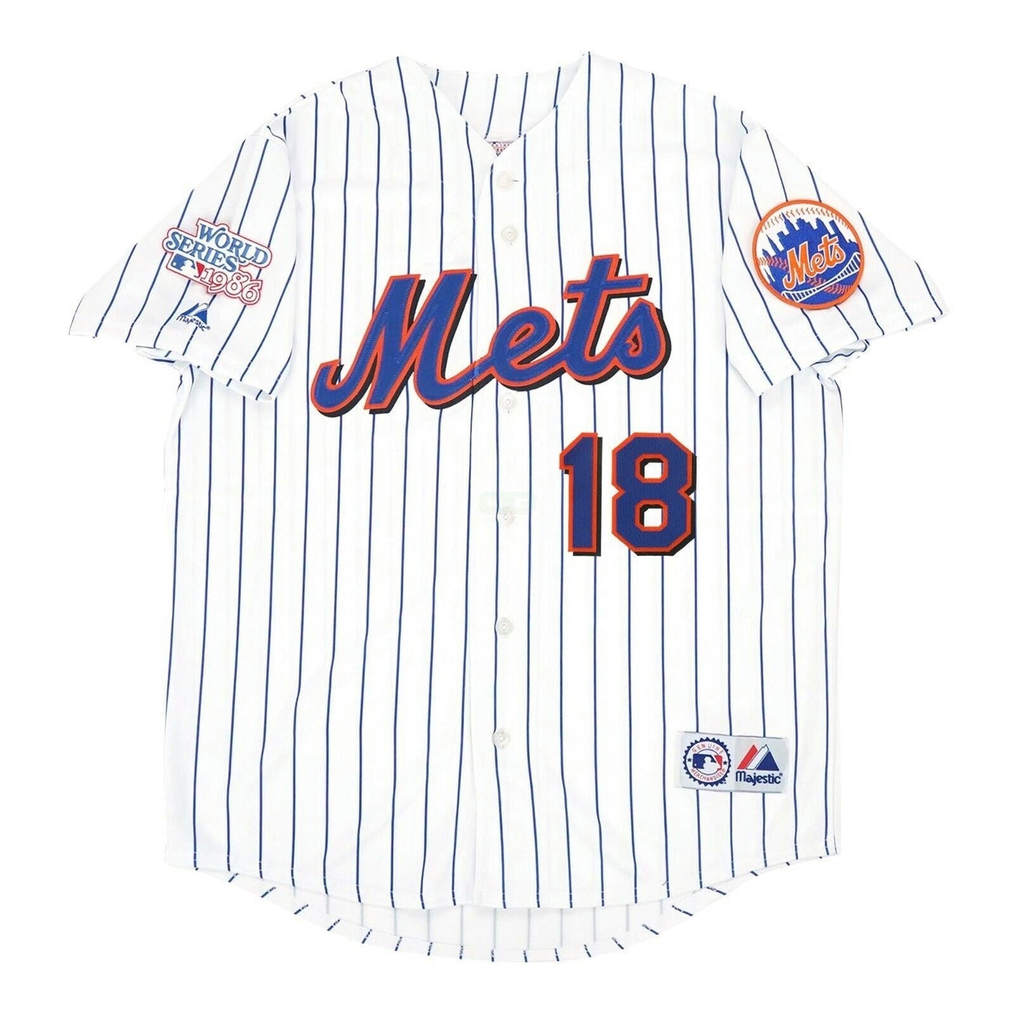 Camisa MLB Darryl Strawberry New York 1986 World Series Branca Jersey - Darryl Strawberry