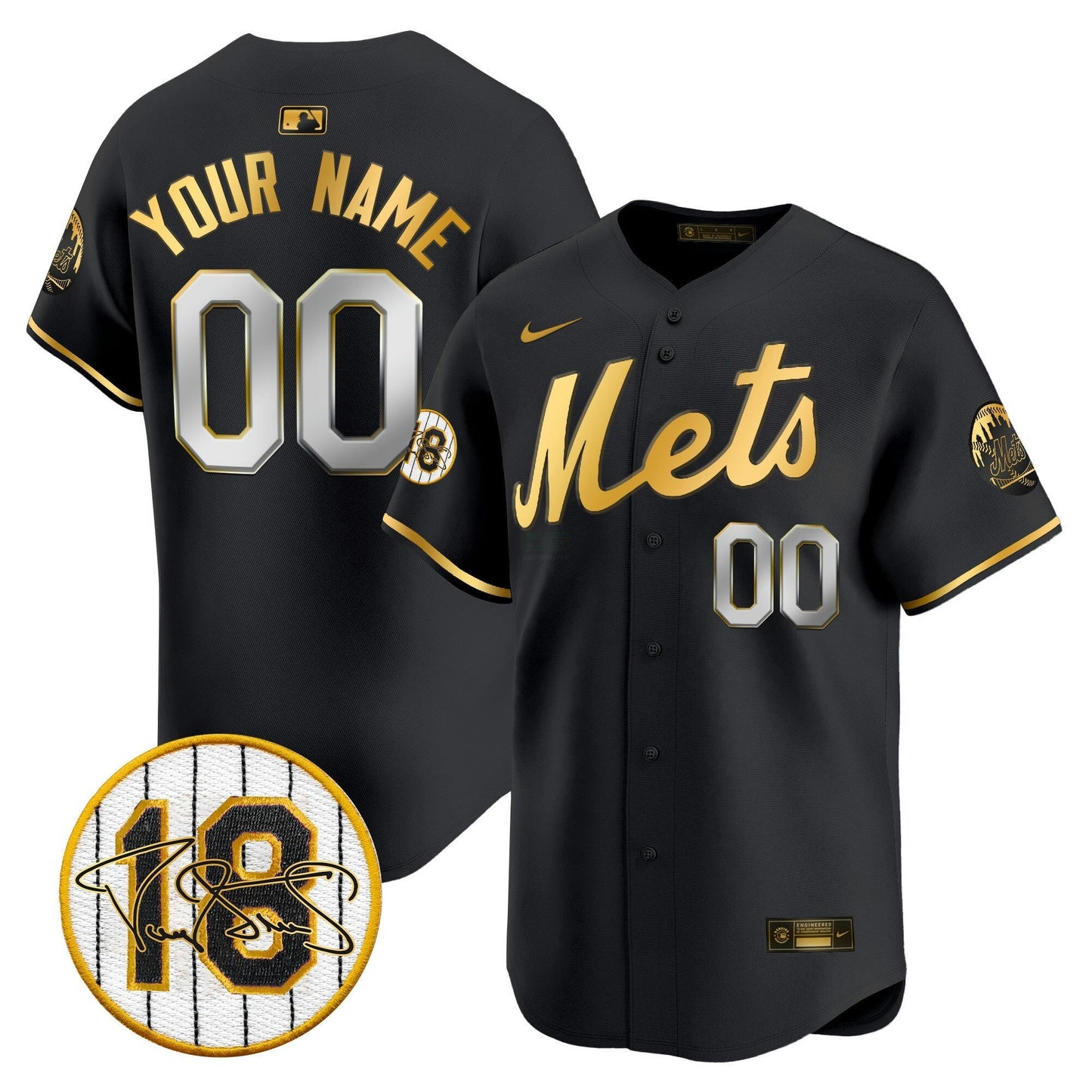 Camisa MLB Darryl Strawberry Patch Vapor Premier Limited Jersey