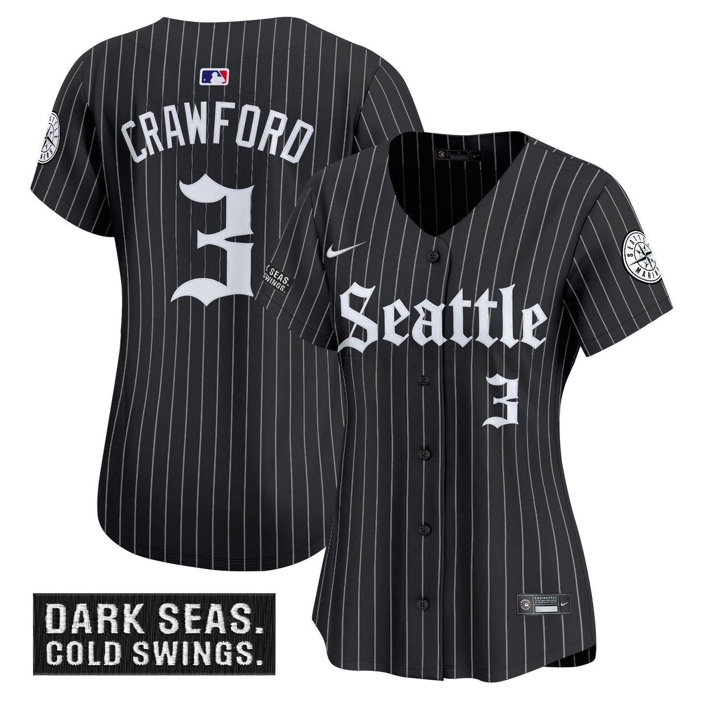 Camisa MLB Seattle Mariners ‘Deep Sea Gothic Edition’ Limited Jersey