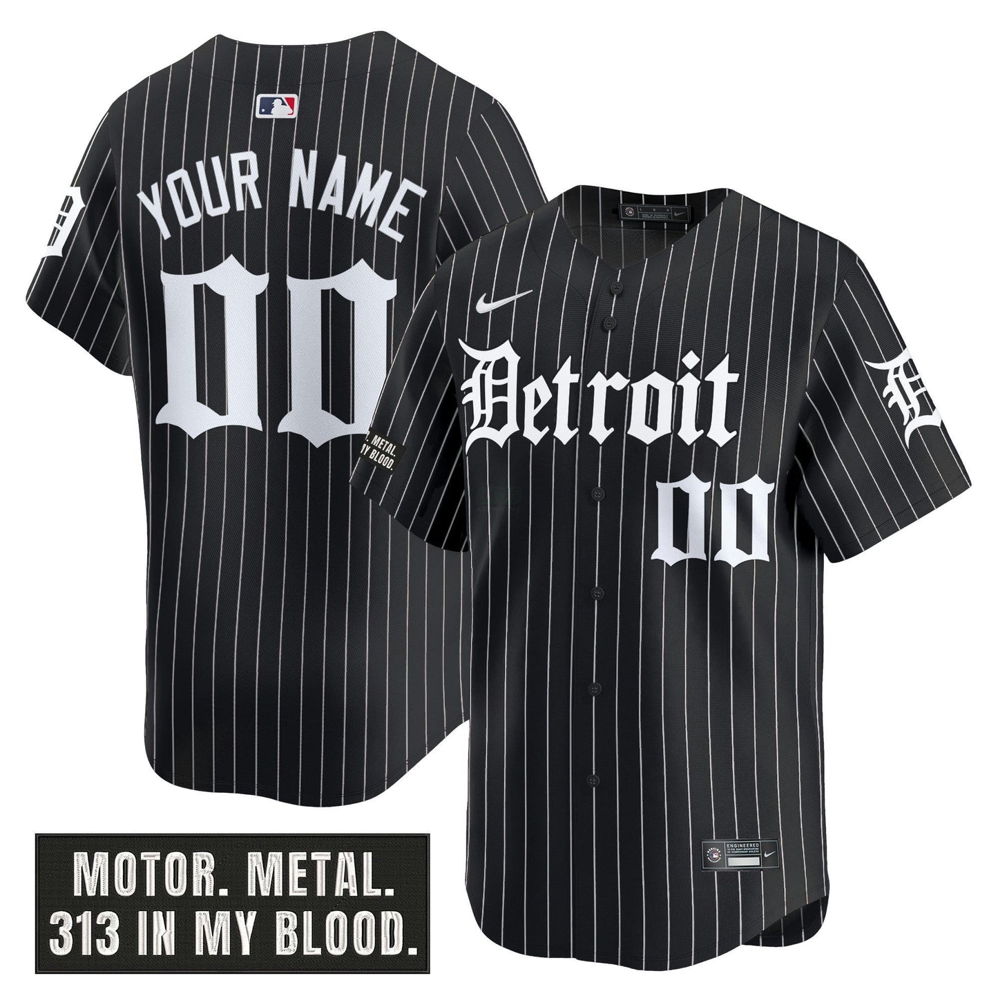 Camisa MLB Detroit ‘Motor Gothic Edition’ Vapor Premier Limited Jersey