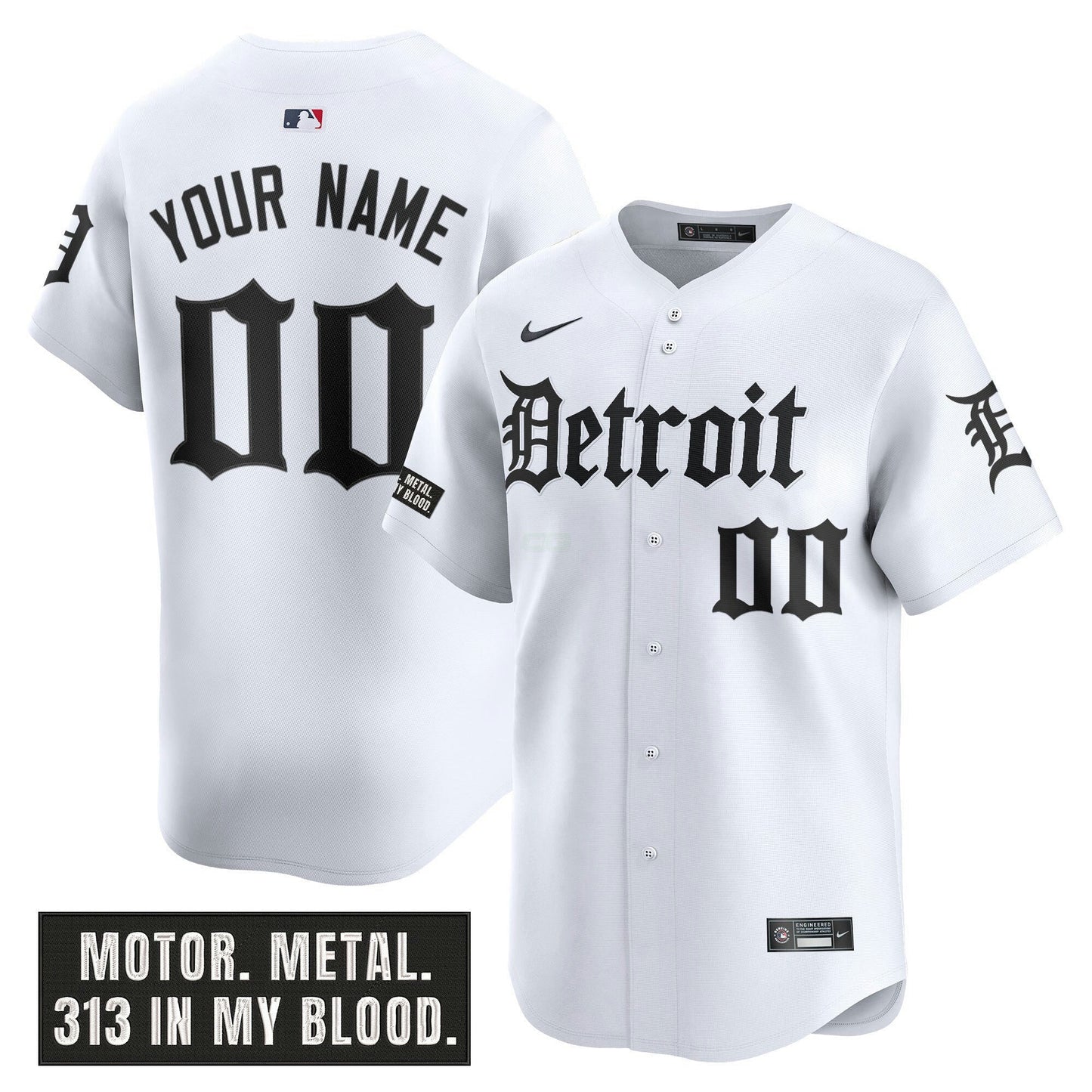 Camisa MLB Detroit ‘Motor Gothic Edition’ Vapor Premier Limited Jersey