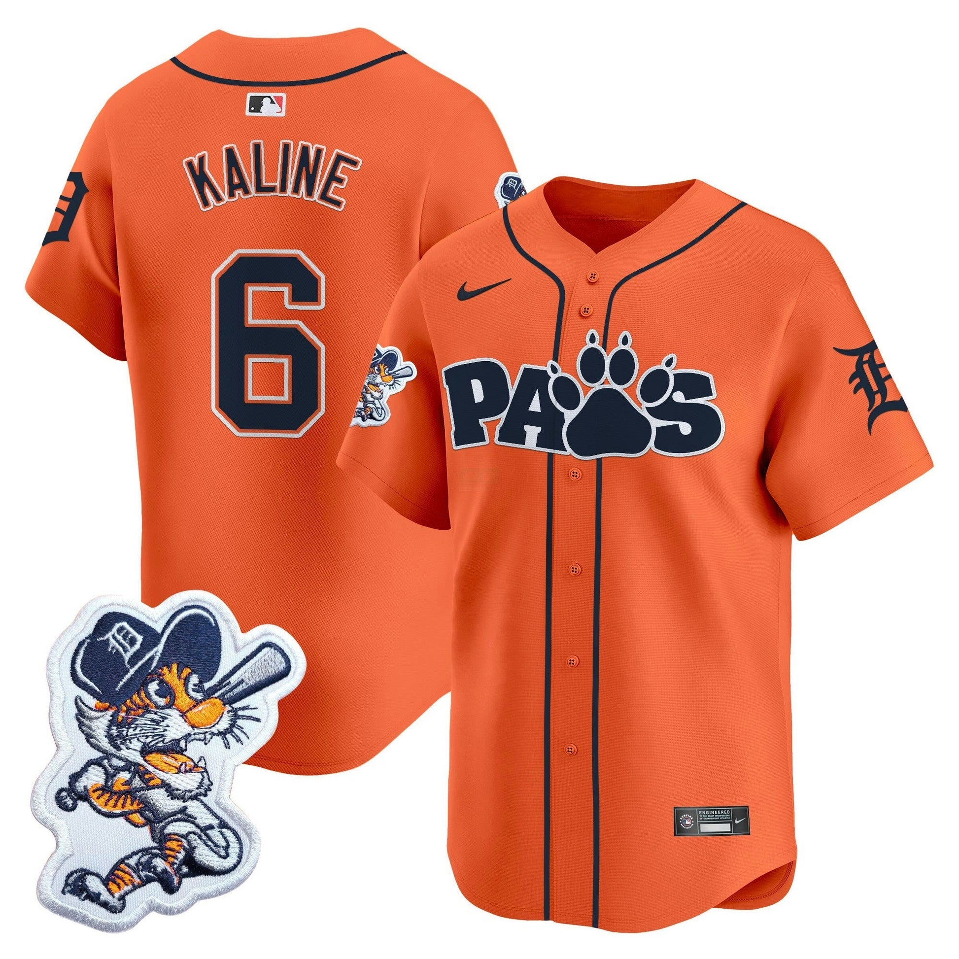 Camisa MLB Detroit Paws Patch Vapor Premier Limited Jersey V2