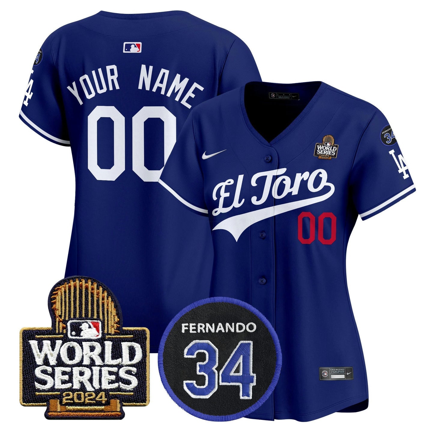 Camisa MLB El Toro 2024 World Series Patch Vapor Premier Limited Jersey