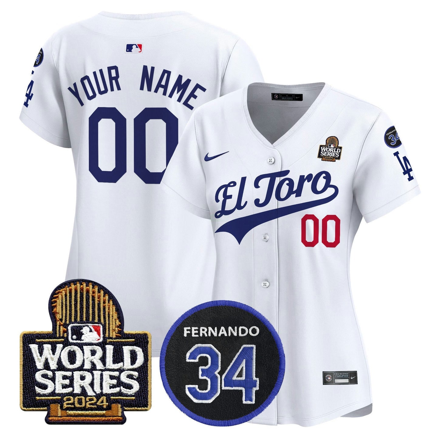 Camisa MLB El Toro 2024 World Series Patch Vapor Premier Limited Jersey