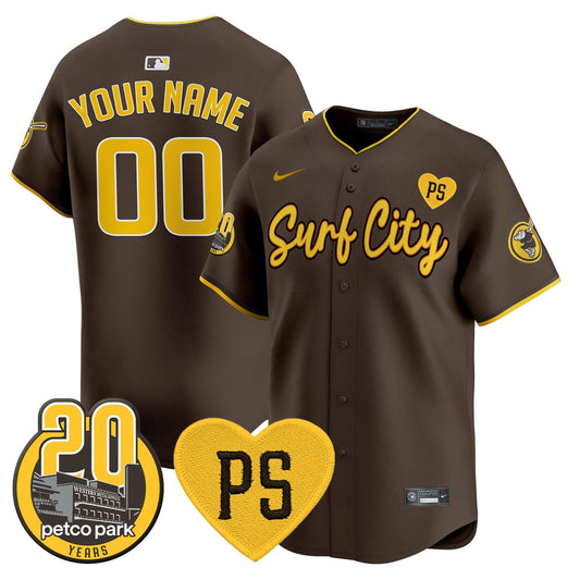 Camisa MLB “For Peter” & Petco Park 20th Patch Vapor Premier Limited Jersey V3