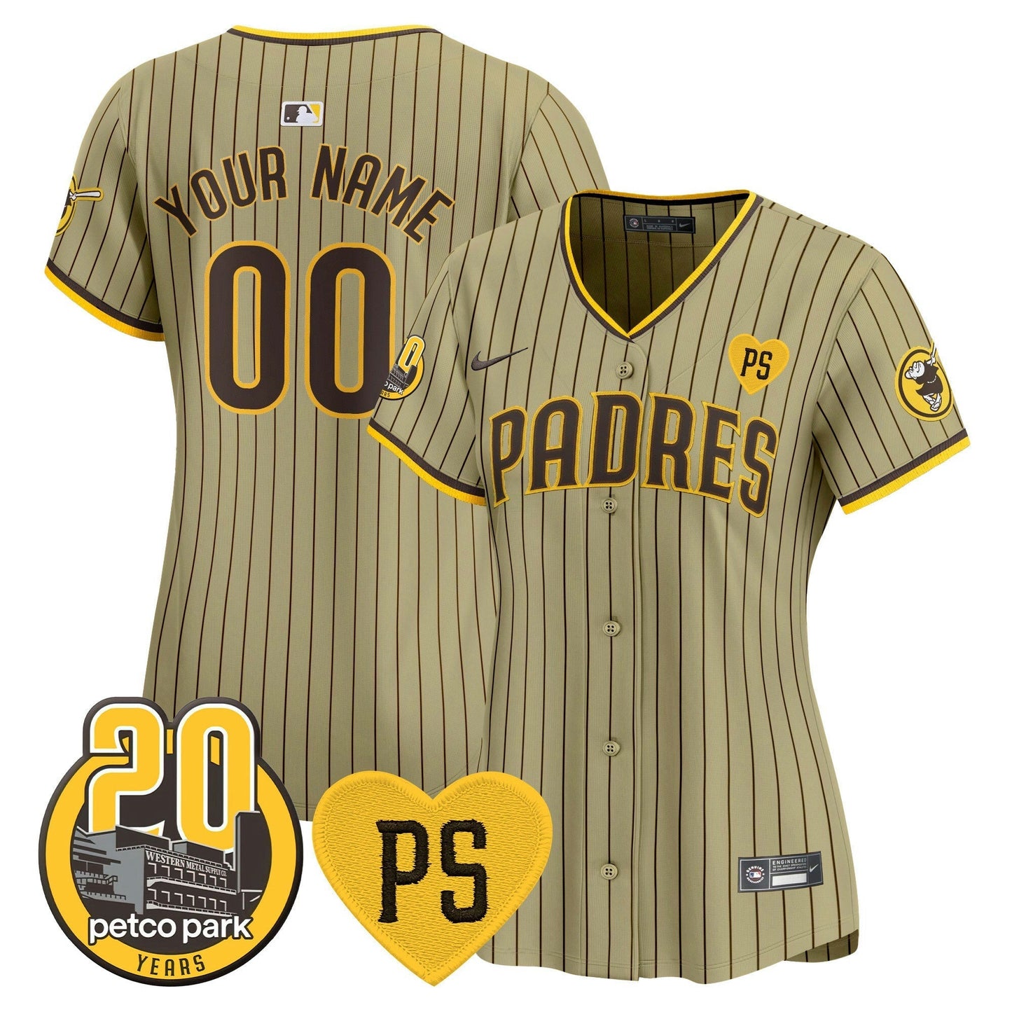 Camisa MLB “For Peter” & Petco Park 20th Patch Vapor Premier Limited Jersey