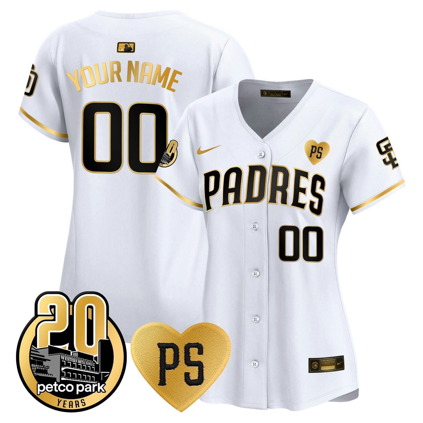 Camisa MLB “For Peter” & Petco Park 20th Patch Vapor Premier Limited Jersey