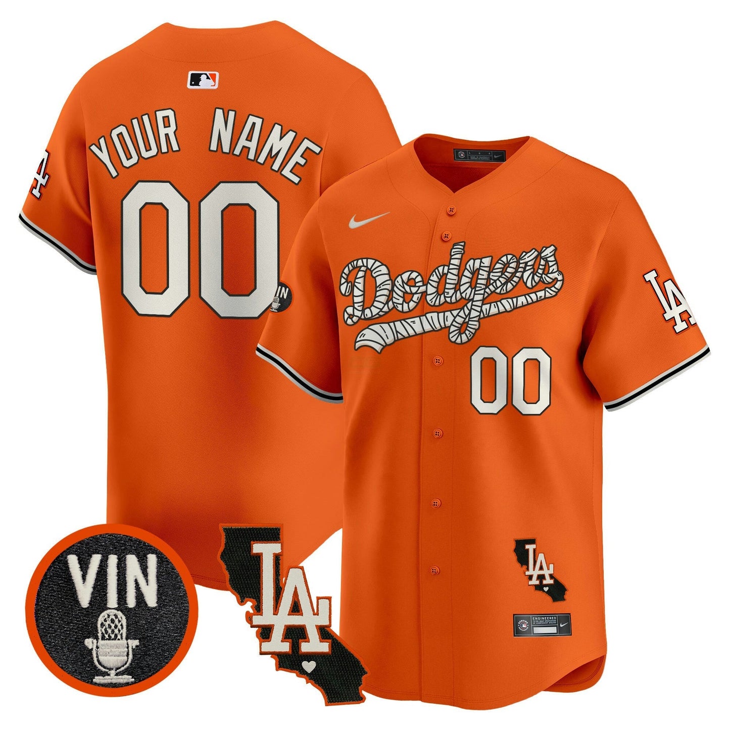 Camisa MLB Los Angeles Dodgers Halloween Vapor Premier Limited Jersey