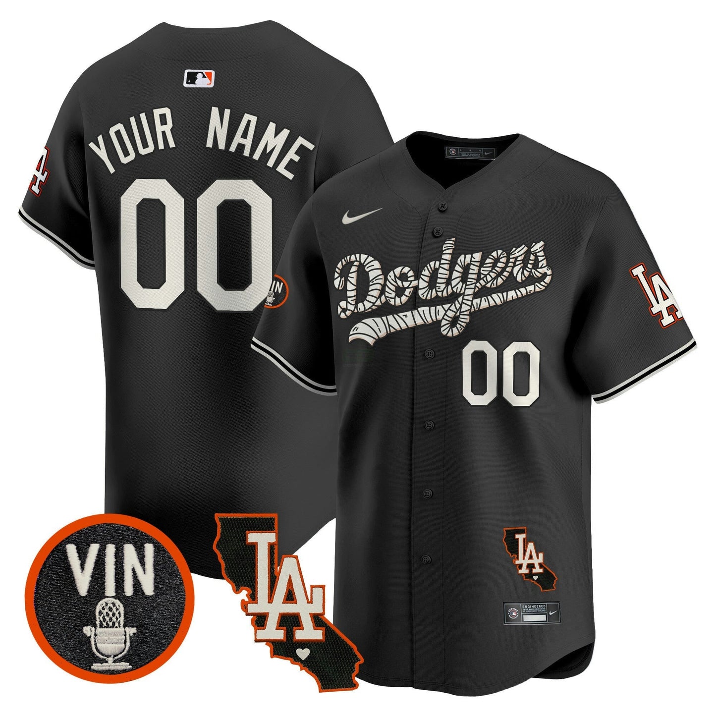 Camisa MLB Los Angeles Dodgers Halloween Vapor Premier Limited Jersey