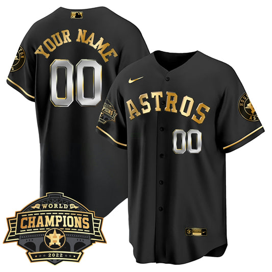 Camisa MLB Houston 2022 Champions Limited Custom Name And Number Jersey
