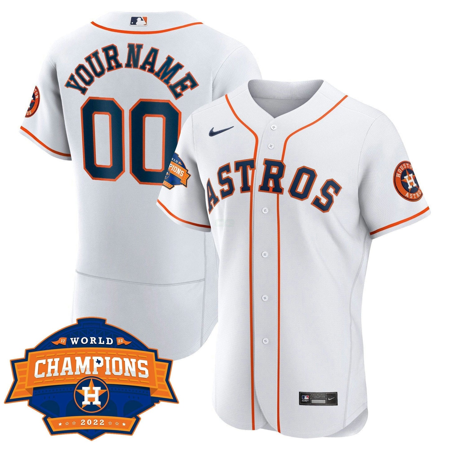Camisa MLB Houston 2022 Champions Limited Custom Name And Number Jersey