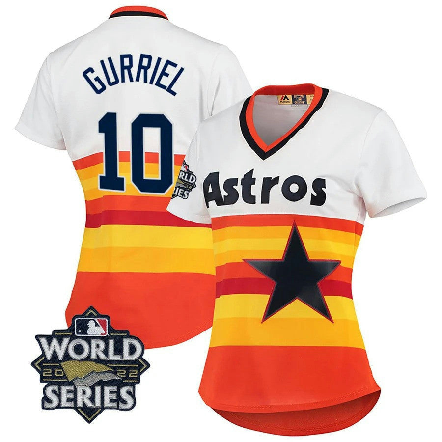 Camisa MLB Houston 2022 World Series Branca Home Cooperstown Collection Player Jersey