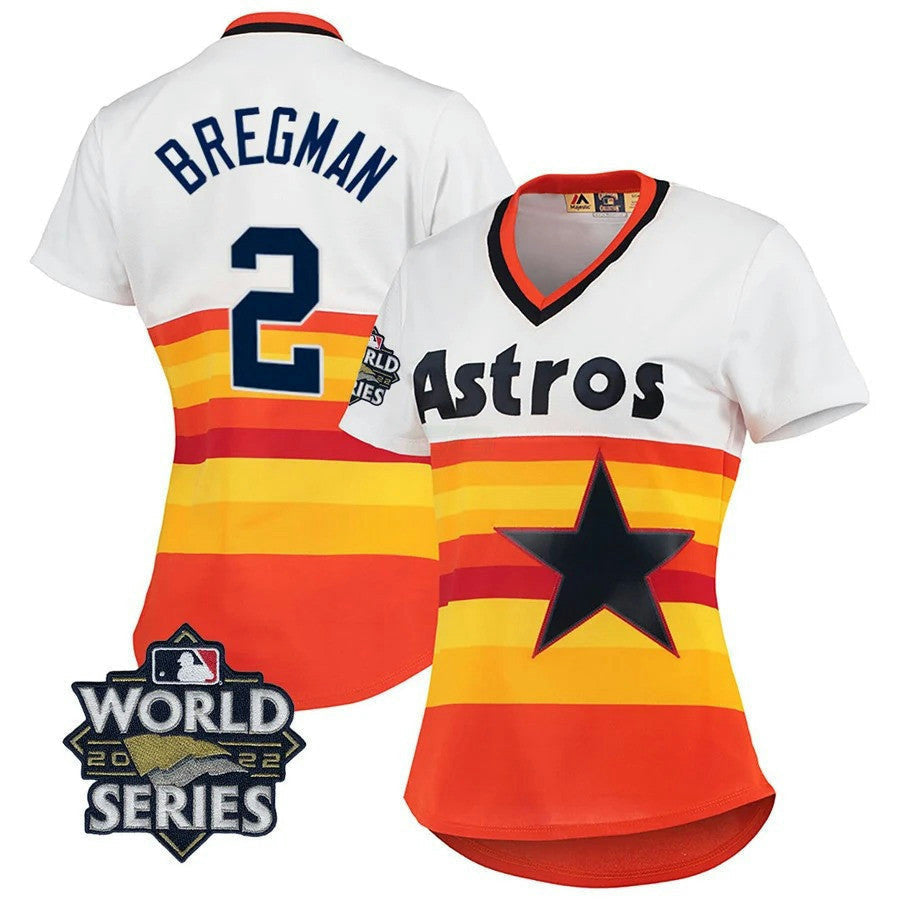 Camisa MLB Houston 2022 World Series Branca Home Cooperstown Collection Player Jersey