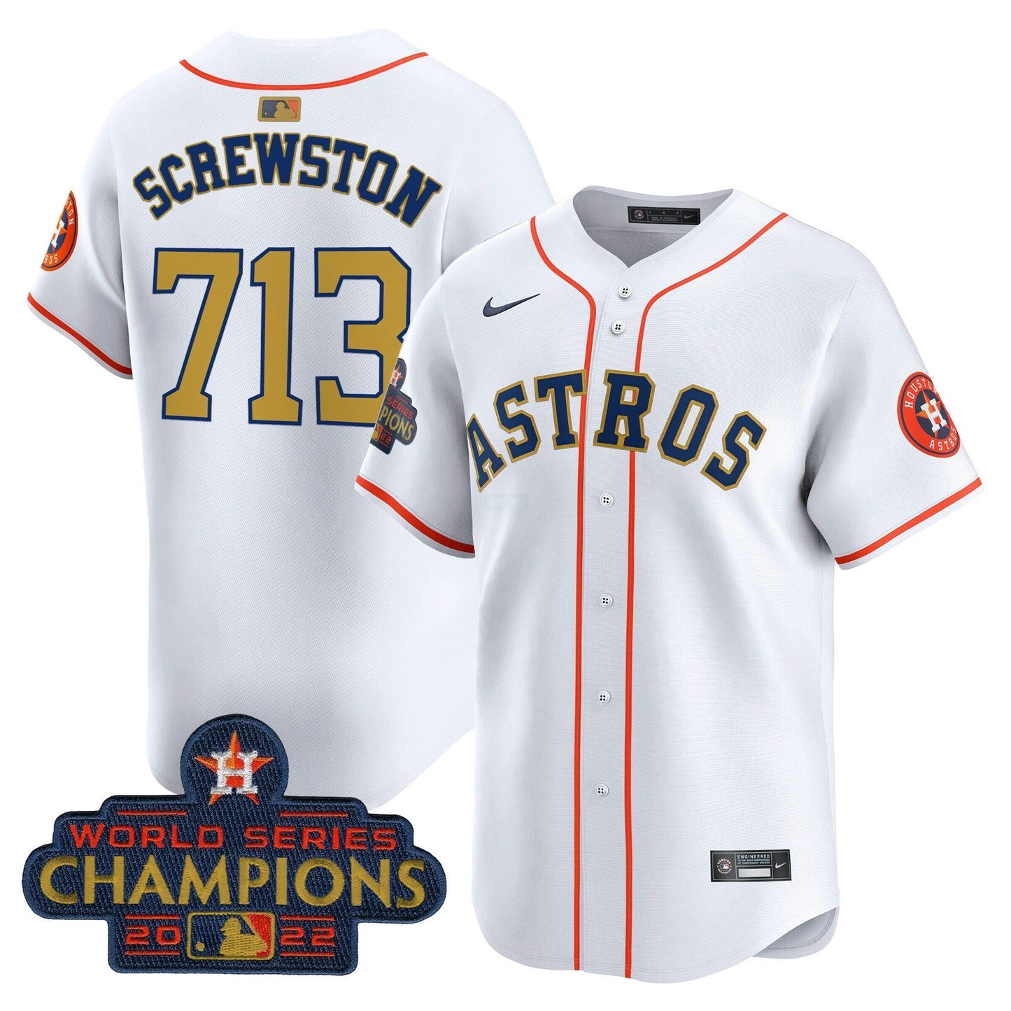 Camisa MLB Houston 2022 World Series Champions Vapor Premier Limited Jersey