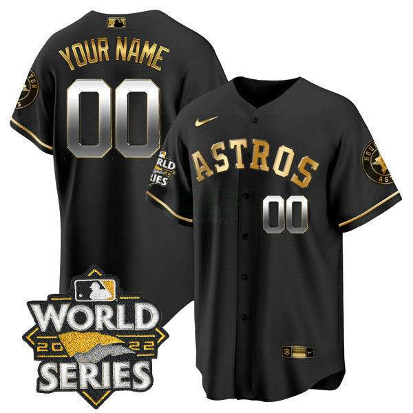 Camisa MLB Houston 2022 World Series Custom Name And Number Jersey