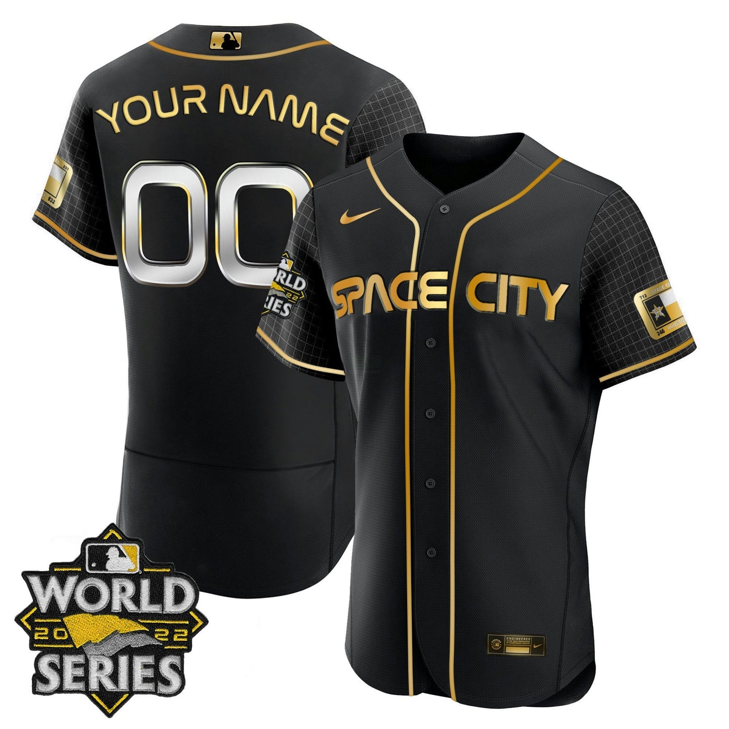 Camisa MLB Houston 2022 World Series Custom Name And Number Jersey
