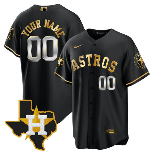 Camisa MLB Houston 2024 Dourada Jersey – Texas Patch