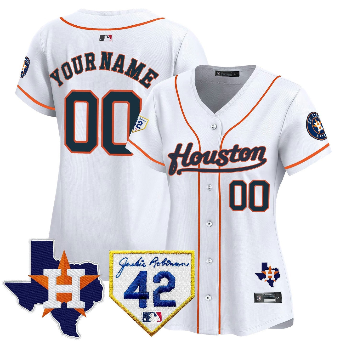 Camisa MLB Houston 2024 Jackie Robinson Patch Vapor Premier Limited Jersey