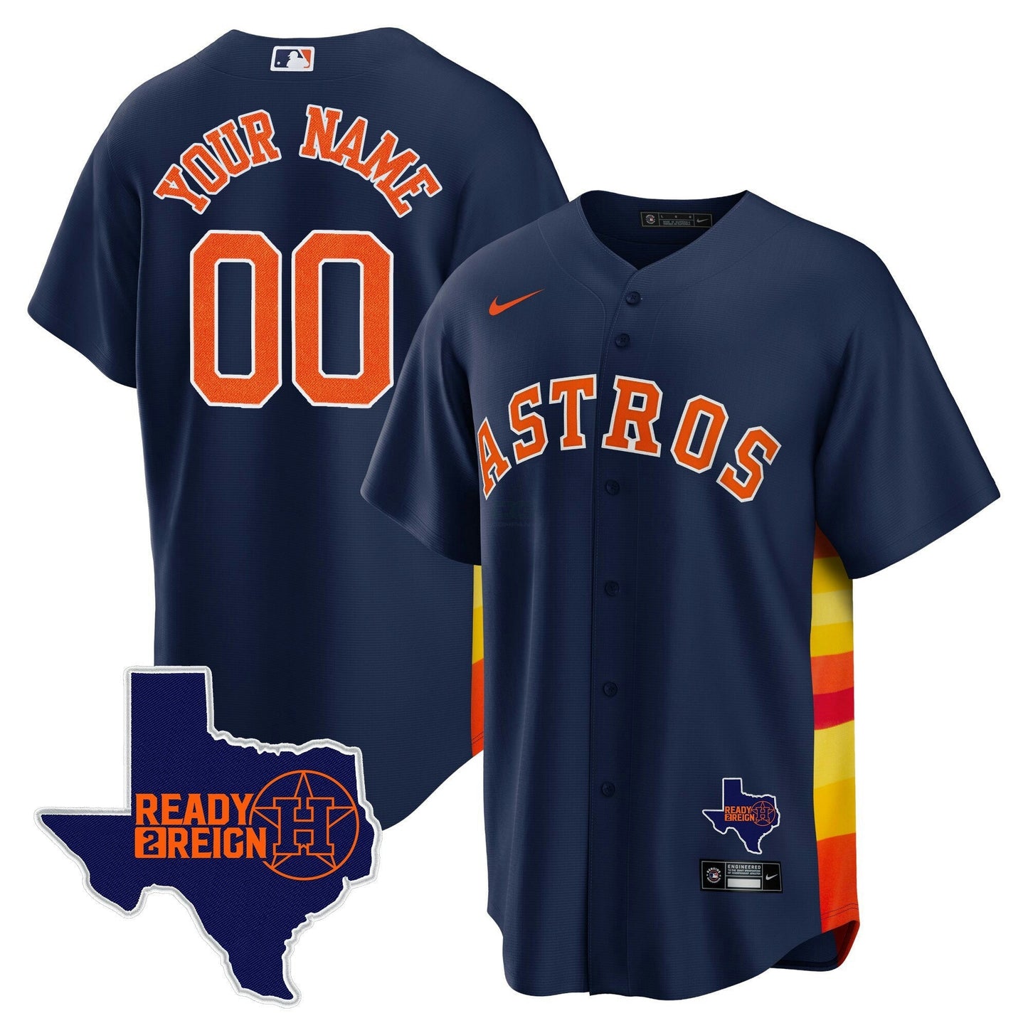 Camisa MLB Houston 2024 Ready 2 Reign Cool Base Jersey